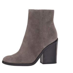 Marc Fisher Gray Suede Mena Booties